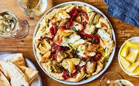 Houmous A La Morue Poelee Savourer Par Genevieve O Gleman Food Houmus Vegetable Pizza