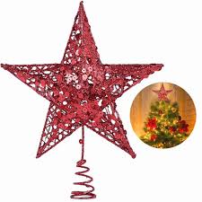 Want to finish the look by adding matching door hanger? Christmas Tree Star Topper 9 8in Xmas Tree Topper Star Christmas Decoration Glittered Tree Top Star For Christmas Tree Ornament Indoor Party Home Decoration Red Walmart Com Walmart Com