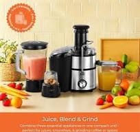 3 in 1 Juicer Blender Grinder Set Kitchen Food Processing Machine