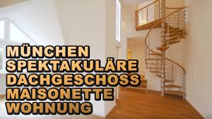 Erhalten sie die neuesten wohnungen in münchen kostenlos per email. Spektakulare Luxus Dachgeschoss Maisonette Wohnung In Munchen Youtube