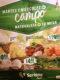 22 cupones descuento y ofertas de soriana.com. Ofertas Soriana Hiper En Frutas Y Verduras Martes Y Miercoles Del Campo 24 Y 25 De Abril 2018