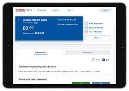 Tesco credit card statement online. Online Banking Tesco Bank