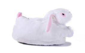 Happy Feet White Bunny Animal Slippers Walmart Com