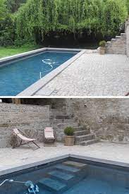 finition parfaite du tour de piscine avec les margelles en l avec une retombee a l interieur du bassin model margelle piscine tour de piscine peinture piscine