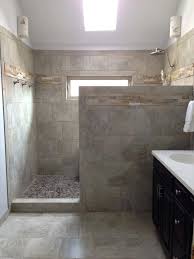 Walk In Shower With Half Wall Pony Wall Shower Glass Walk In Bathroom Remodel Master Master Bathroom Shower Bathroom Remodel Shower