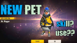 Are you sick and tired of not having any gloo walls? Free Fire New Pet Mr Waggor In Advance Server Youtube