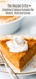 If you're looking to spice up your menu look no further than the chew. the popular abc program featured daily recipes that are posted on the show's official website. Grandma S Famous Pumpkin Pie The Recipe Critic