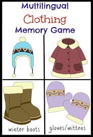 Multilingual Printables Clothing Memory Game Multicultural Kid Blogs Kids Learning Activities Memory Games Printables Free Kids