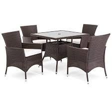Best Choice Products 5 Piece Indoor Outdoor Wicker Patio Dining Table Furniture Set W Umbrella Cutout 4 Chairs Cream Walmart Com Wicker Dining Set Patio Dining Table Patio Dining Set
