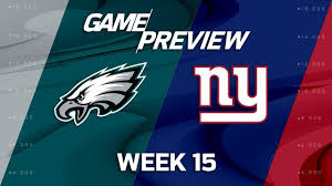 Philadelphia Eagles Vs New York Giants Nfl Week 15 Game Preview Nfl Playbook Youtube