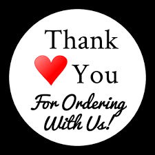 For your next purchase, use coupon. Thank You For Ordering With Us Customer Appreciation Label