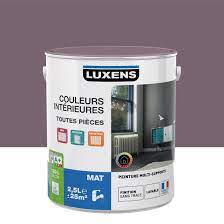 Peinture Violet Aubergine 3 Luxens Couleurs Interieures Mat 2 5 L Couleur Interieure Peinture Violet Peinture Murale