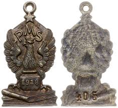 Świadectwa szkolne w polskich szkołach sobotnich. Odznaka Pms Polska Macierz Szkolna 1918 Polska E Aukcja Warszawskie Centrum Numizmatyczne