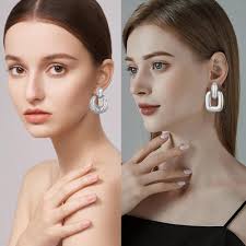 Amazon.com: 8 Pairs Gold Silver Drop Dangle Earrings for Women Statement  Earrings Long Waterdrop Earrings Teardrop Big Earrings Fashion Jewelry Set  for Women (Silver): Clothing, Shoes & Jewelry