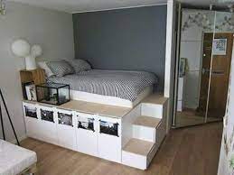 pin by nor ehab on dicor ikea bed bedroom storage diy platform bed