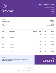 Software Development Invoice Template Wave Invoicing