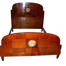 Waterfall bedroom w/ dresser & mirror, chest of drawers, full size bed art deco. Art Deco Bedroom Set Atmosphere Ideas Living Room Furniture Vintage Reproductions Waterfall Apppie Org