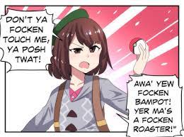 The scottish pokemon trainer meets leaf comic dub bad language part 1 and 2. Merryweather Comics On Twitter Nessa Meets A Scottish Pokemon Trainer Pokemonswordshield