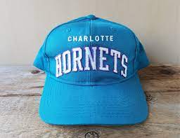 Charlotte Hornets Original Vintage 90s Starter Snapback Hat Arch Logo Official Nba Basketball Adjustable Baseball Cap Cotton Ballcap Charlotte Hornets Official Nba Basketball Logo Basketball