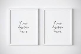 Set Of Two Minimal Frames Mockup Frame Mockups Mockup Design Mockup Free Psd