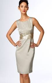 Image Detail For Silver Satin Cocktail Dress By Calvin Klein Elegant Cocktail Dresses Satin Cocktail Dress Bride Dress Stretch Satin Dress