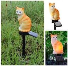 Solar Stableuchte Sitzendes Katzchen Beleuchtung Rot Weiss Sitzende Katze Solarleuchten Garten Solarleuchte So Solarleuchten Solarleuchten Garten Solarlampen