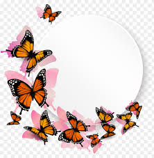 Help the beloved monarch butterfly by including its favorite flowers in your garden. Free Flower Border Clip Art Black And White Butterfly Png Monarch Png Image With Transparent Background Toppng