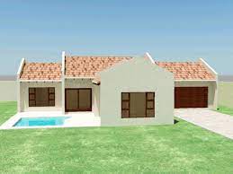 Small 3 Bedroom House Plans Awesome Small House Plan In 2021 House Plans South Africa Farm Style House Flat Roof House