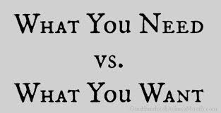Needs Vs Wants One Hundred Dollars A Month Want Quotes Needs Vs Wants Breakup Quotes