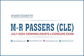 M-R PASSERS: July 2024 Criminologists Licensure Exam (CLE)