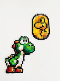 Yoshi and Yoshi Coin Super Marioyoshis Island Spriteswall Hangings - Etsy