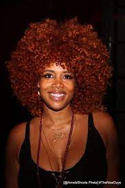Kelis Hosted A Vip 70 S Dinner And The Nice Guys Movie Screening Talking With Tami Burnt Orange Hair Dyed Natural Hair Natural Hair Styles For Black Women
