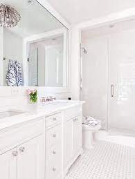 The simplicity of popular bathroom tile ideas can be deceptive. A Timeless Pre War Apartment In Manhattan Lark Linen Modern White Bathroom Bathroom Interior White Bathroom