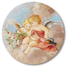 Cherub, plural cherubim, in jewish, christian, and islamic literature, a celestial winged being with human, animal, or birdlike characteristics who functions as a throne bearer of the deity. Italian Frescos Blog Angeli Amorini E Putti Per Decorare Pareti E Soffitti