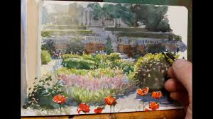 ● all videos are shot in high definition. Painting A Flower Garden In Watercolor Youtube
