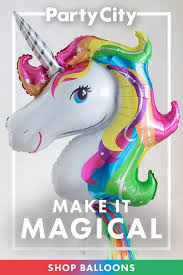 Make It A Magical Birthday Shop Party City For Unicorn Balloons Bi Unicorn Themed Birthday Party Unicorn Birthday Party Decorations Unicorn Birthday Parties