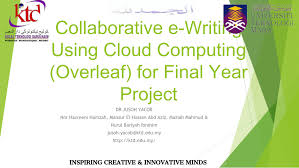Shah rizal khamin seeking for a new challenge. Pdf Collaborative E Writing Using Cloud Computing Overleaf For Final Year Project