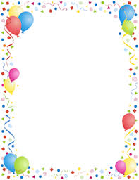 Happy Birthday Balloons Clipart Free Free Page Borders And Frames Clip Art Borders Free Clip Art Page Borders