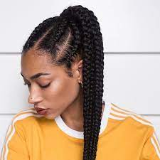 The Fro Is Back And I Didn T Take Nearly As Man Y Pictures Of These Braids As I Hoped No Idea Where Th Braided Hairstyles Hair Styles Hair Inspiration