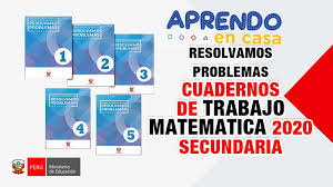 Catálogo de libros de educación básica. Resolvamos Problemas Cuadernos De Trabajo De Matematicas Para Secundaria Ministerio De Educacion