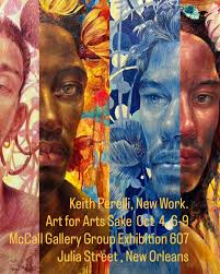 Getting excited. Finished hanging the show and excited to be showing in a  group show with three NOCCA Alumni. Lots to see. -Special thanks to Garlyn  Gryder and Eddie Hebert for supporting