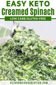 Easy Creamed Spinach Keto And Low Carb Low Carb Vegetables Keto Side Dishes Creamed Spinach