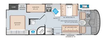 12 awesome rvs with bunkhouse floorplans. Class A Motorhome Floorplans Giant Rv