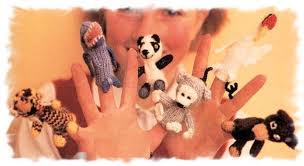 Finger knitting fun is the answer! Pdf Vintage Knitting Pattern To Make Wild Animal Toy Finger Puppets Finger Puppets Monkey Tiger Dolphin