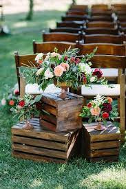 20 Breathtaking Wedding Aisle Decoration Ideas To Steal Oh Best Day Ever Wooden Crates Wedding Wedding Aisle Decorations Wedding Ceremony Decorations