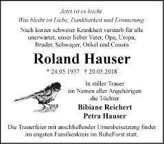 Roland roland is a leading manufacturer and distributor of electronic. Traueranzeigen Von Roland Hauser Markische Onlinezeitung Trauerportal
