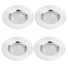 But i'd prefer to just install a mesh/screen that is always open and looks much nicer Foxas 4 Pieces 75mm Kitchen Sink Strainer Mesh Stainless Steel Drain Cover Bathroom Hair Catcher For Shower Plug Hole Protector Covers Bathtub Plughole Filter Small Metal Waste Stopper F 2 95 Buy Online In