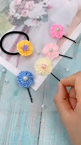 Flower Hairpins For Kids Video Fabric Flowers Diy Diy Crafts For Kids Easy Flower Diy Crafts