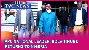 Three things wey di presidency tok about dia relationship Apc National Leader Bola Tinubu Returns To Nigeria Youtube