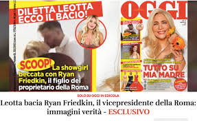 Per il resto si sono mostrati molto uniti, complici e innamorati. Diletta Leotta Con Ryan Friedkin Le Foto Del Bacio Tra La Conduttrice E Il Vicepresidente Della Roma